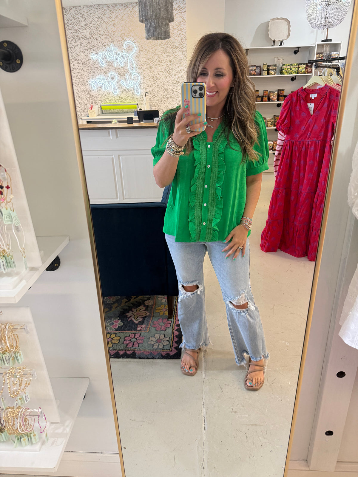 Bex Green Top