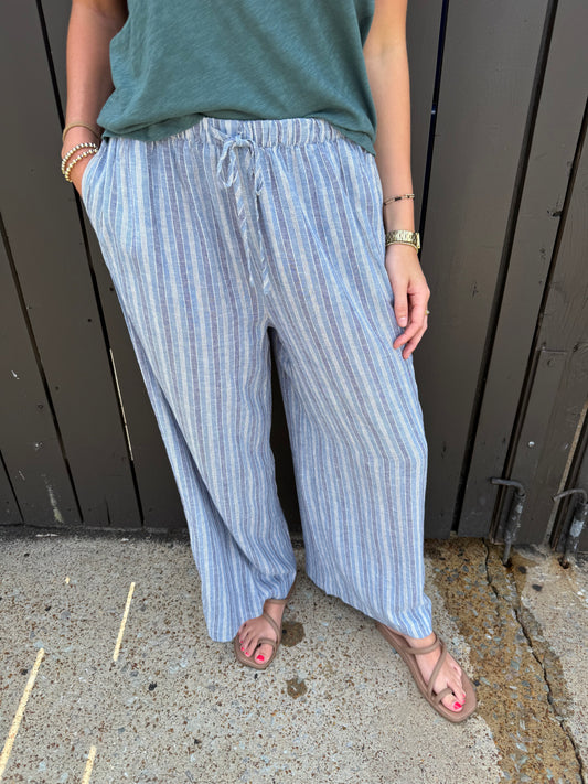 Z Supply Perfect Striped Pant Indigo