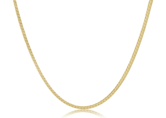 E Newton Gold Herringbone Chain