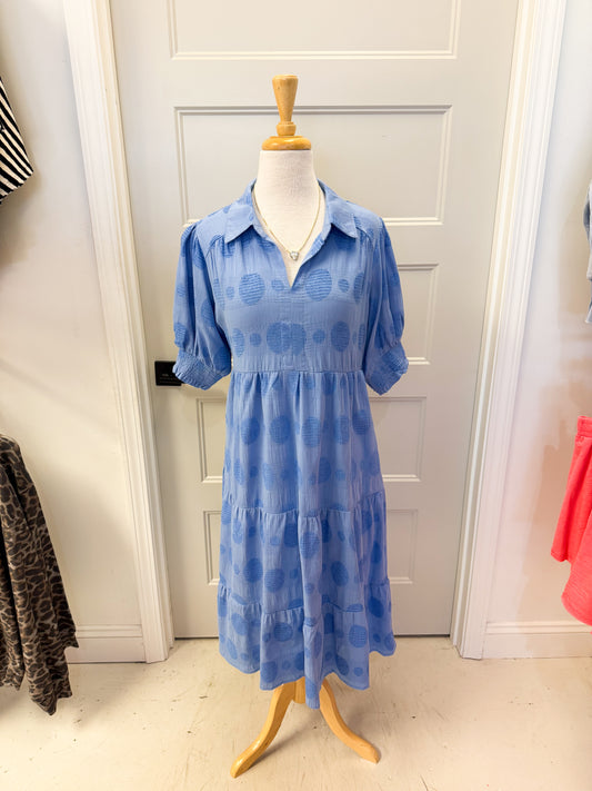 Polka Dreams Blue Dress