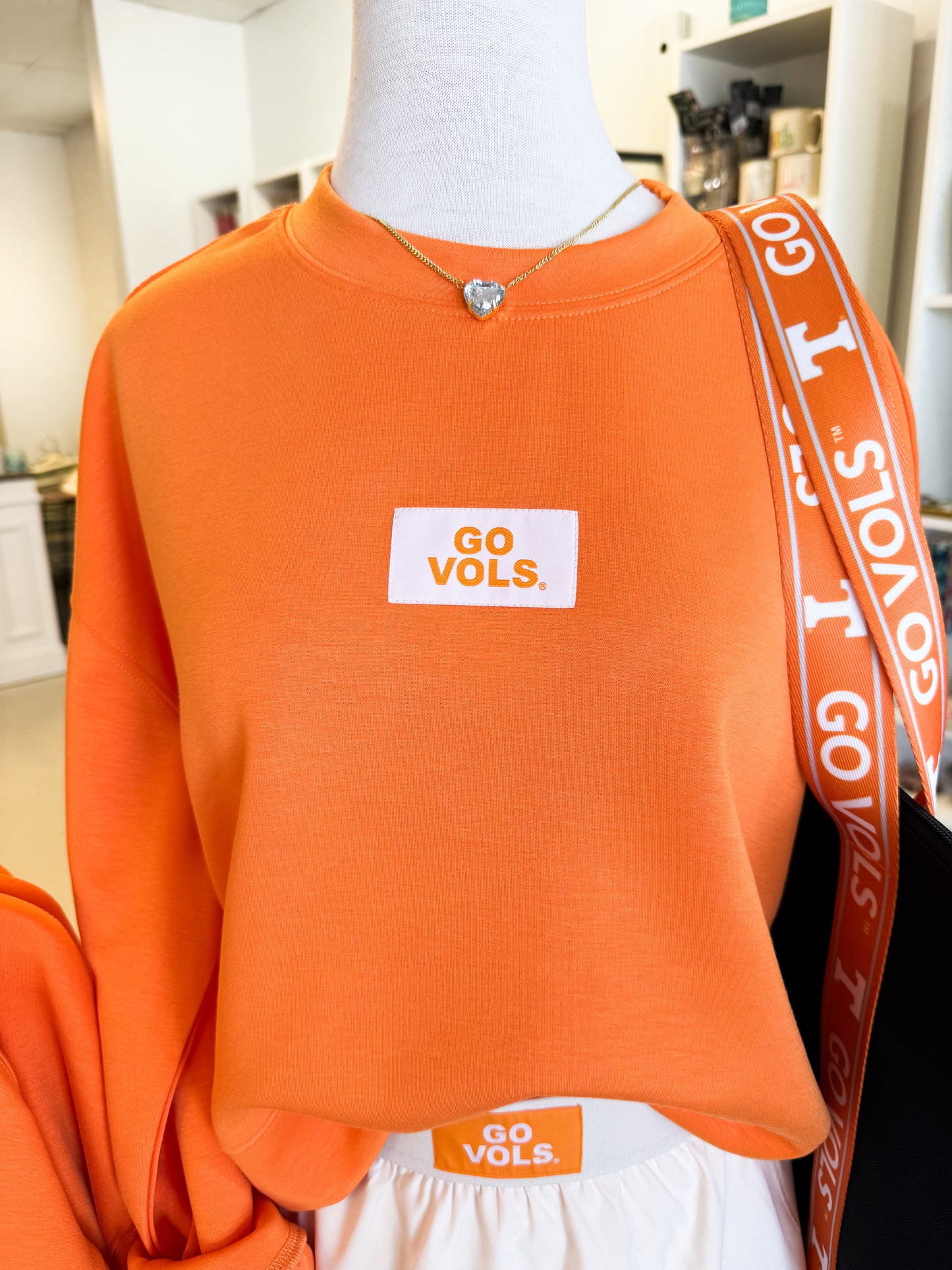 Ava Crewneck Go Vols Orange
