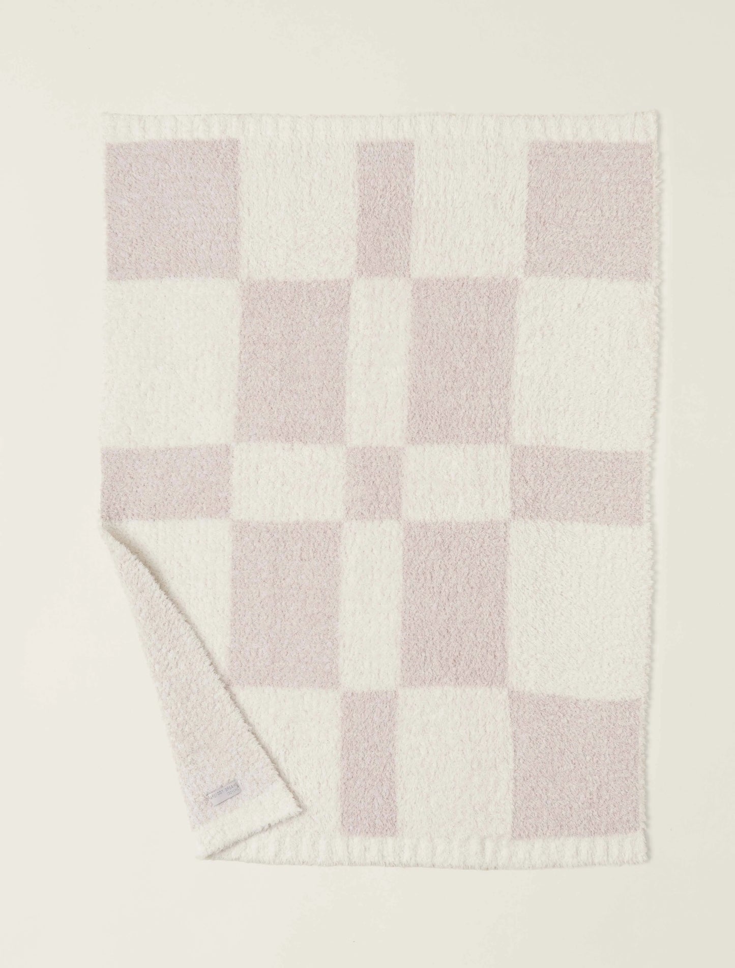 Barefoot Dreams Cozychic Checkered Stroller Blanket