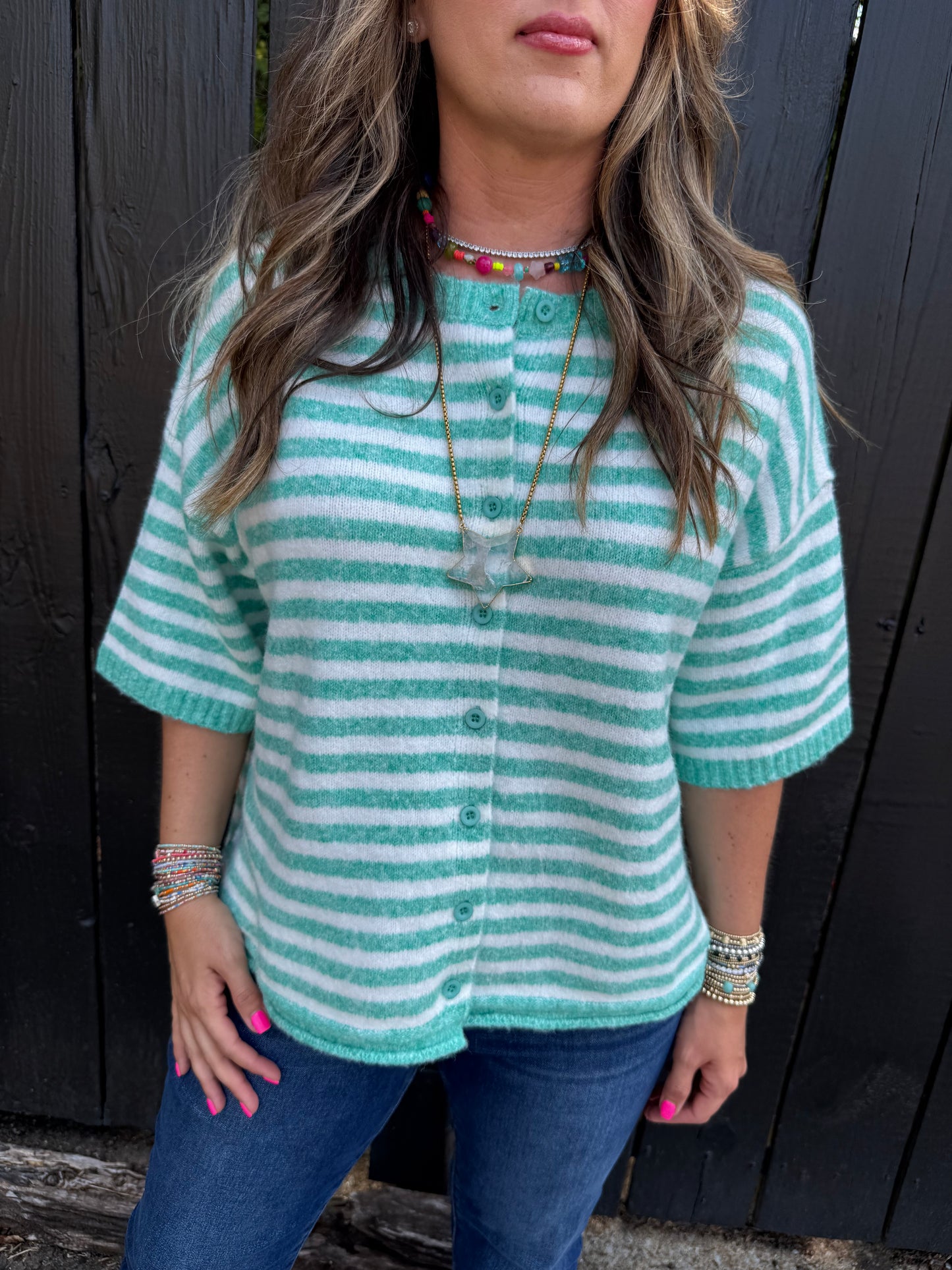 Mendy Stripe Cardigan