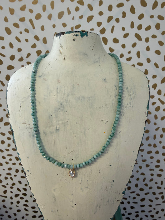 Mica Green Necklace