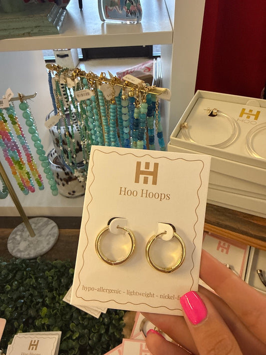 Hoo Hoops 23mm Gold Huggies
