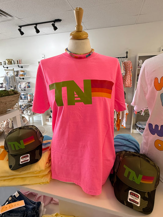 TN Stripe Tee Pink