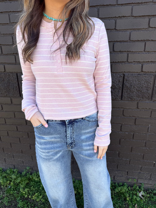 Z Supply Ferris Henley Striped Top