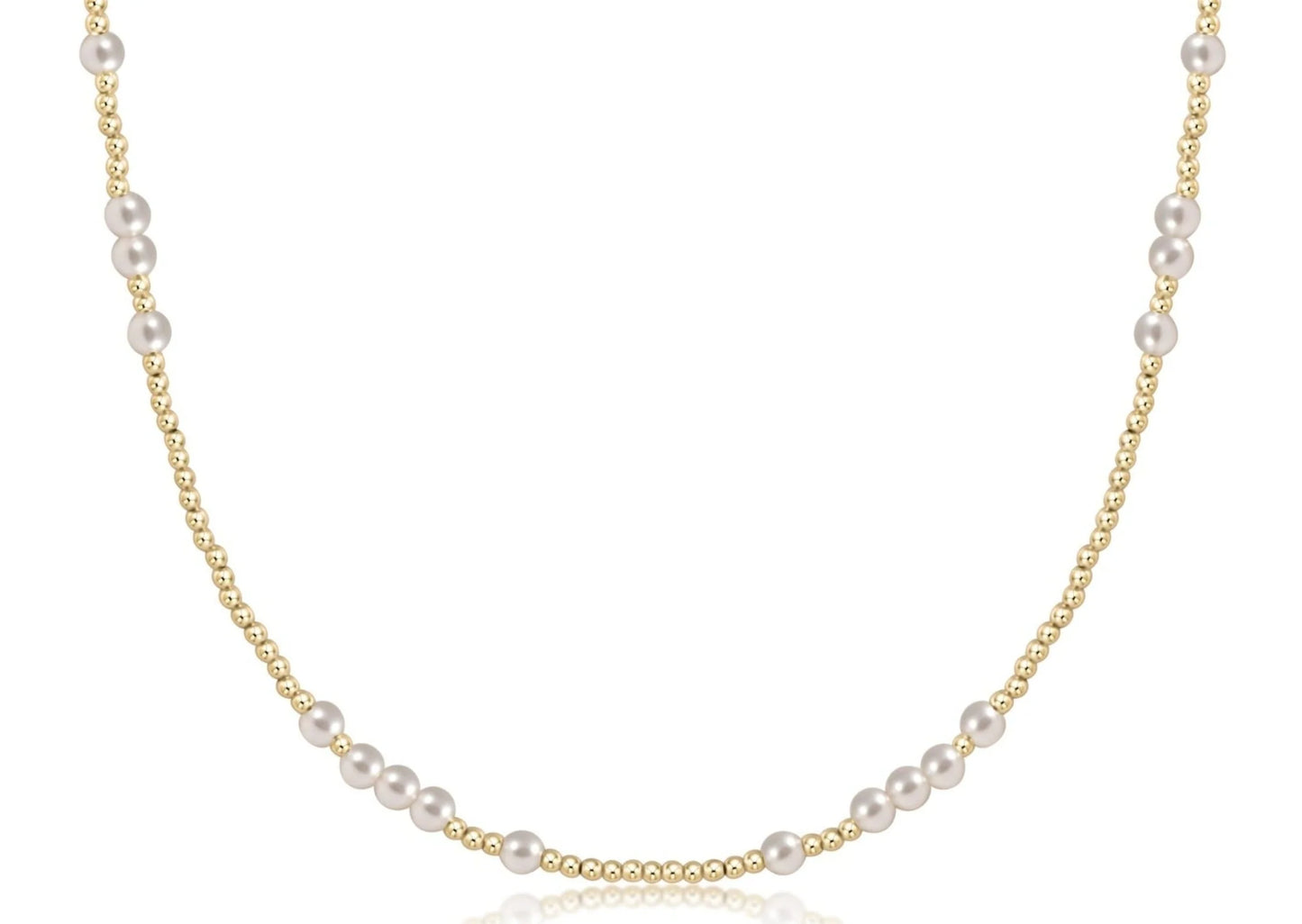 E Newton 15” Choker Hope Unwritten 3mm Pearl