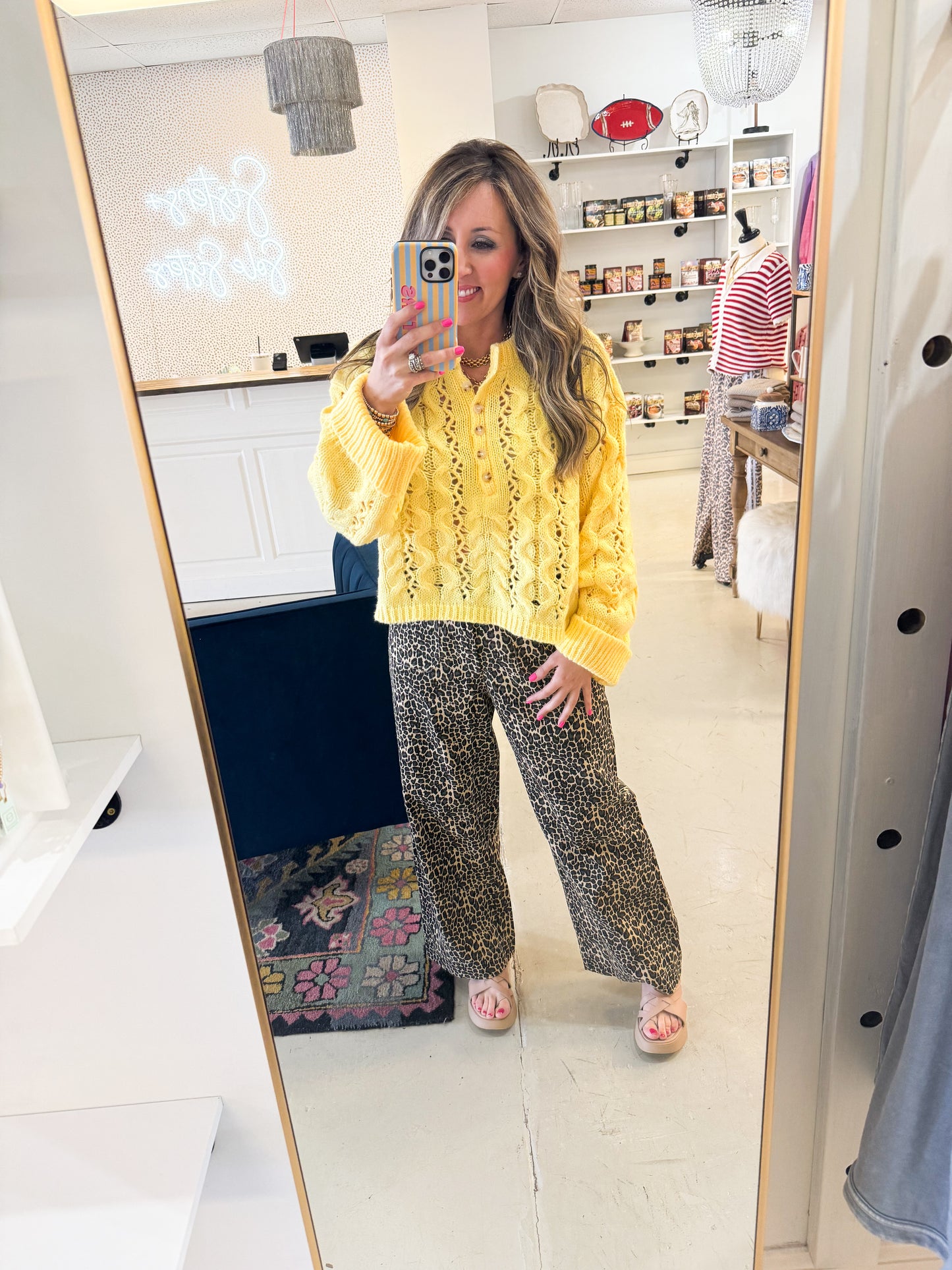 Lexie Leopard Wide Leg Pants