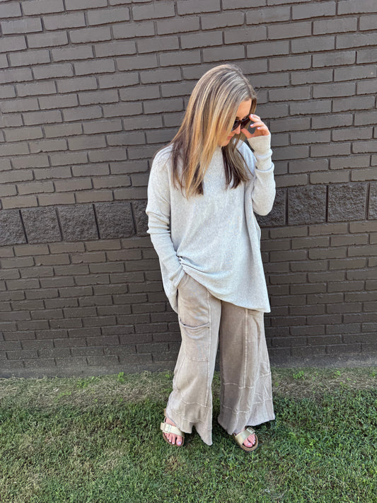 Hallie Heather Gray Sweater