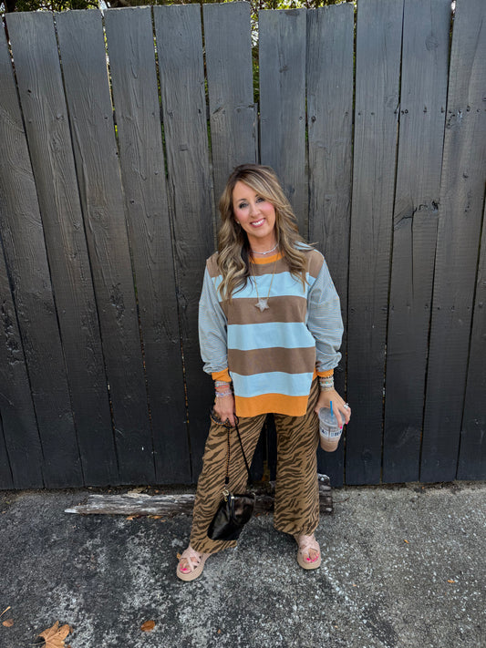 Banks Zebra Brown Pants