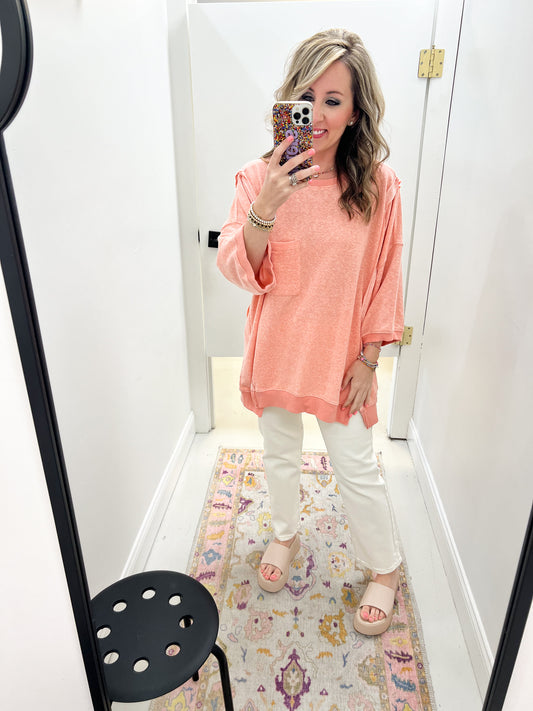 Mallory Terry Top Peach