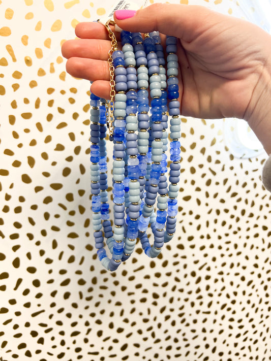 Blue Bead Necklace