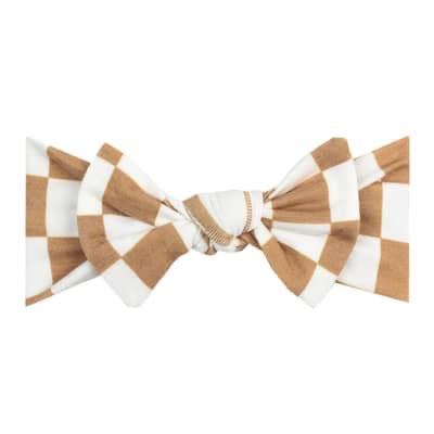 Copper Pearl Headband Bow Rad