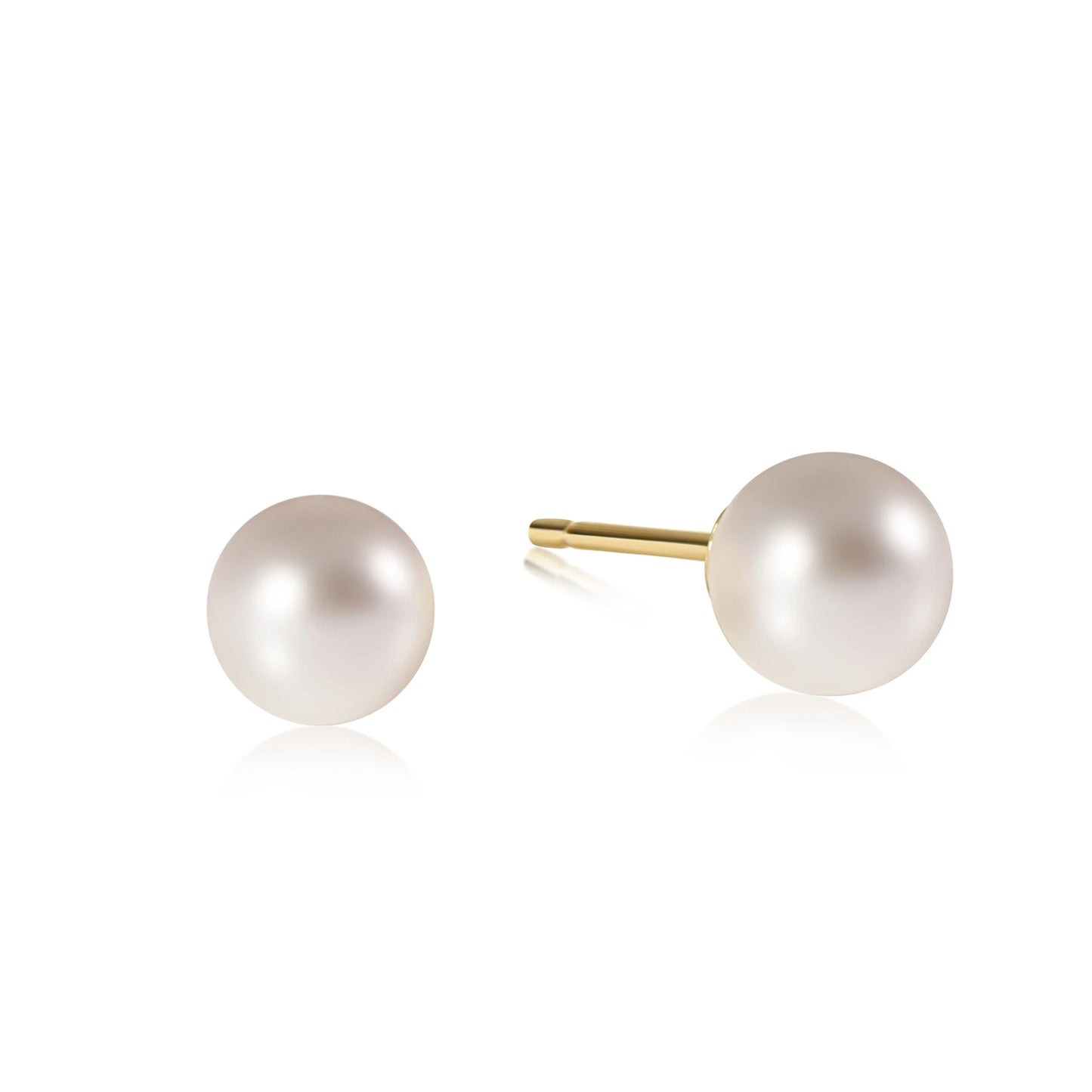 E Newton Classic 8mm Ball Stud- Pearl