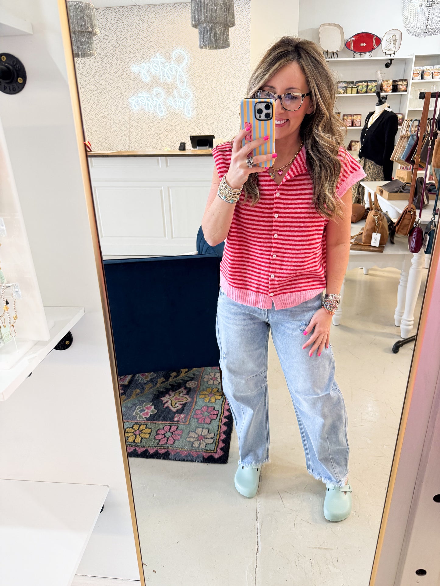 Pinkie Stripe Vest