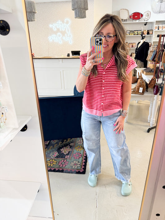 Pinkie Stripe Vest