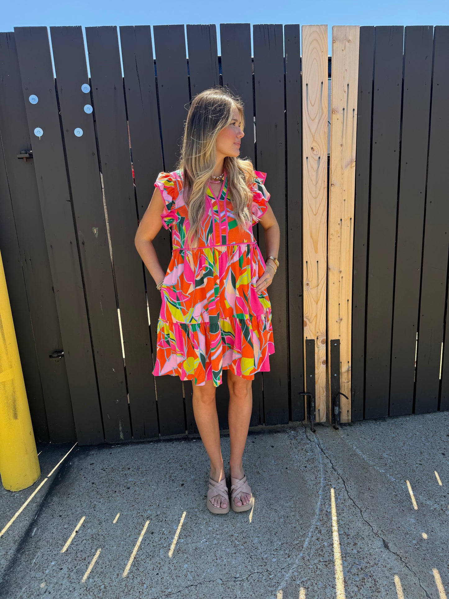 Finn Floral Dress Pink