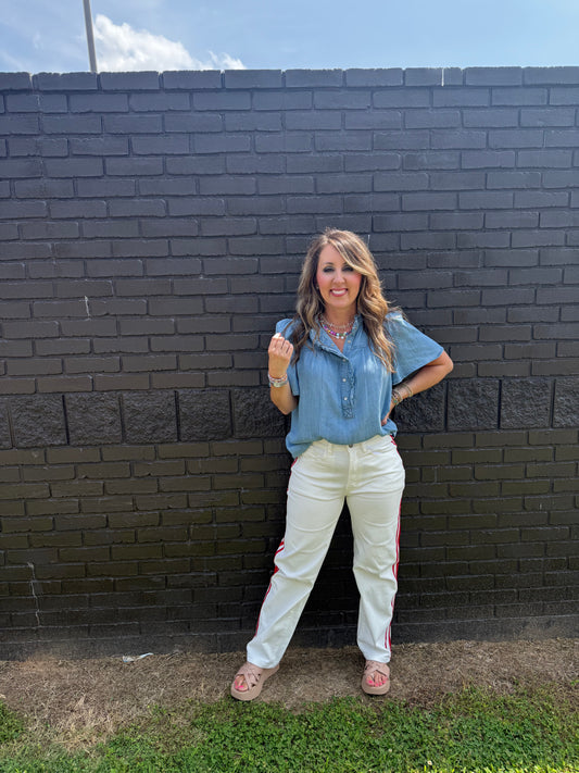 Glory Denim Top