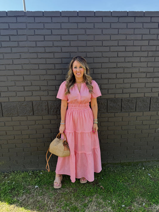 Tangerine Stripe Dress