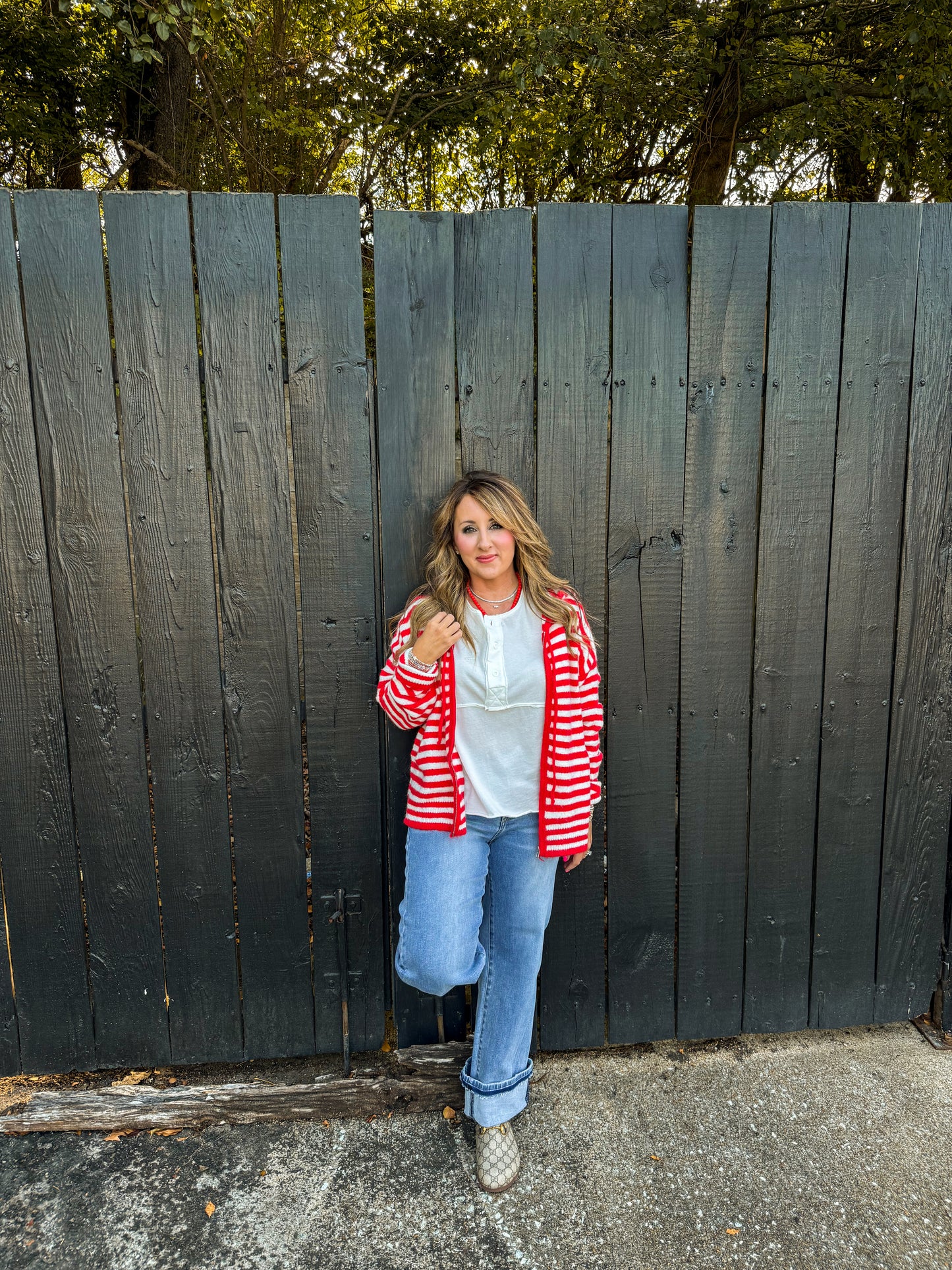 Sadie Stripe Hooded Jacket
