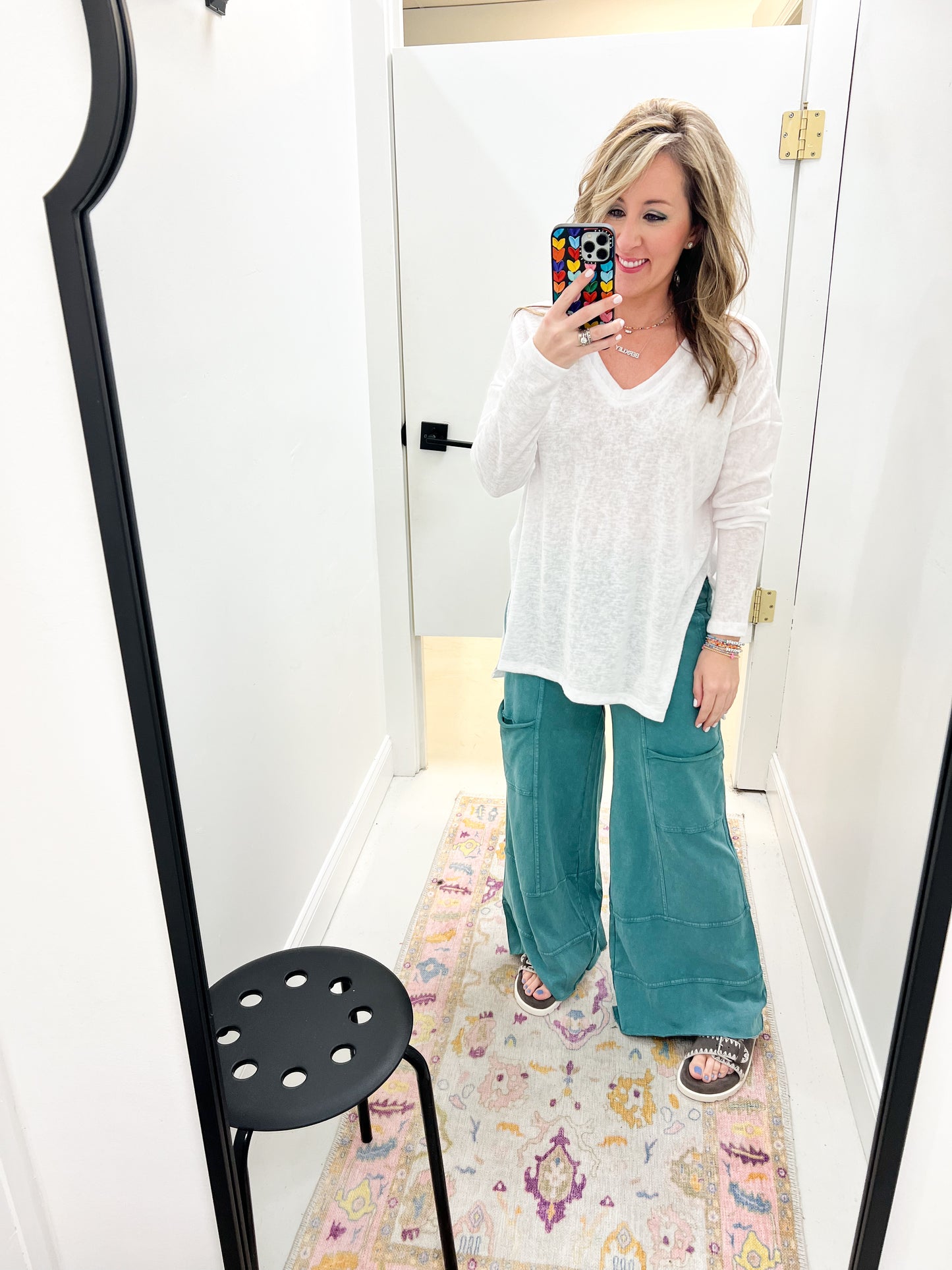 Willow Pocket Wide Leg Teal