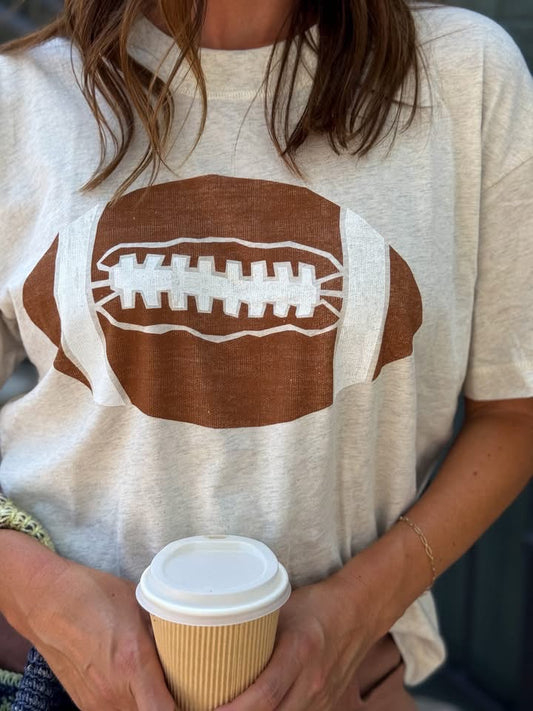 Football Boxy Boyfriend Tee