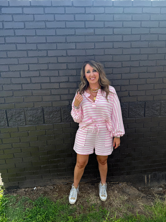 Jess Stripe Shorts