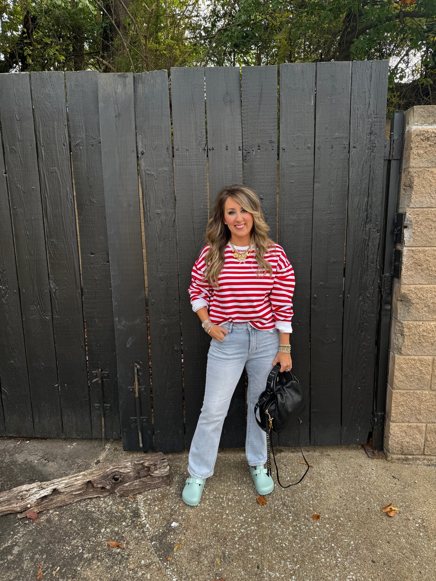 Ridley Red Stripe Top