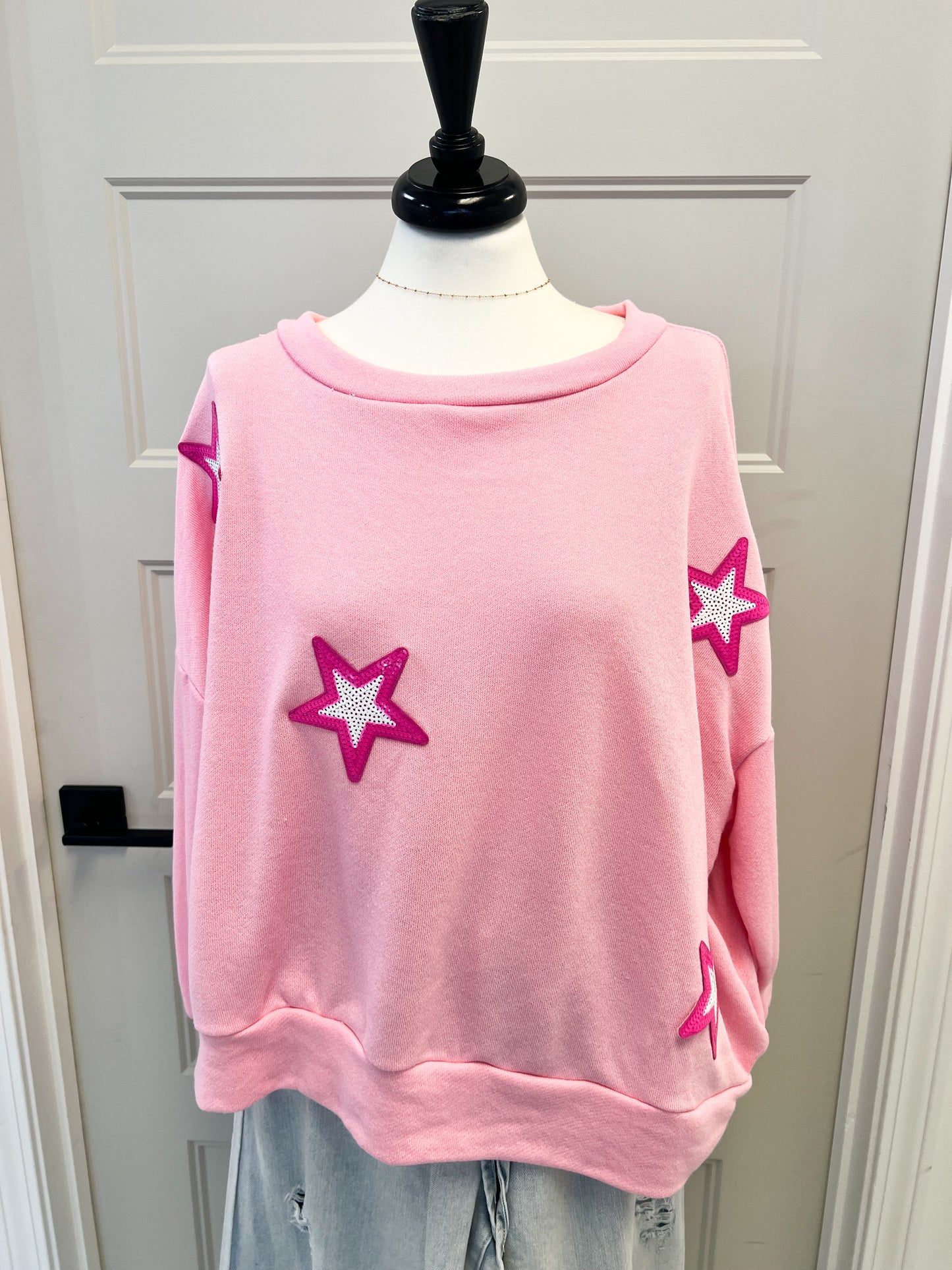 Starla Pink Star Sweatshirt