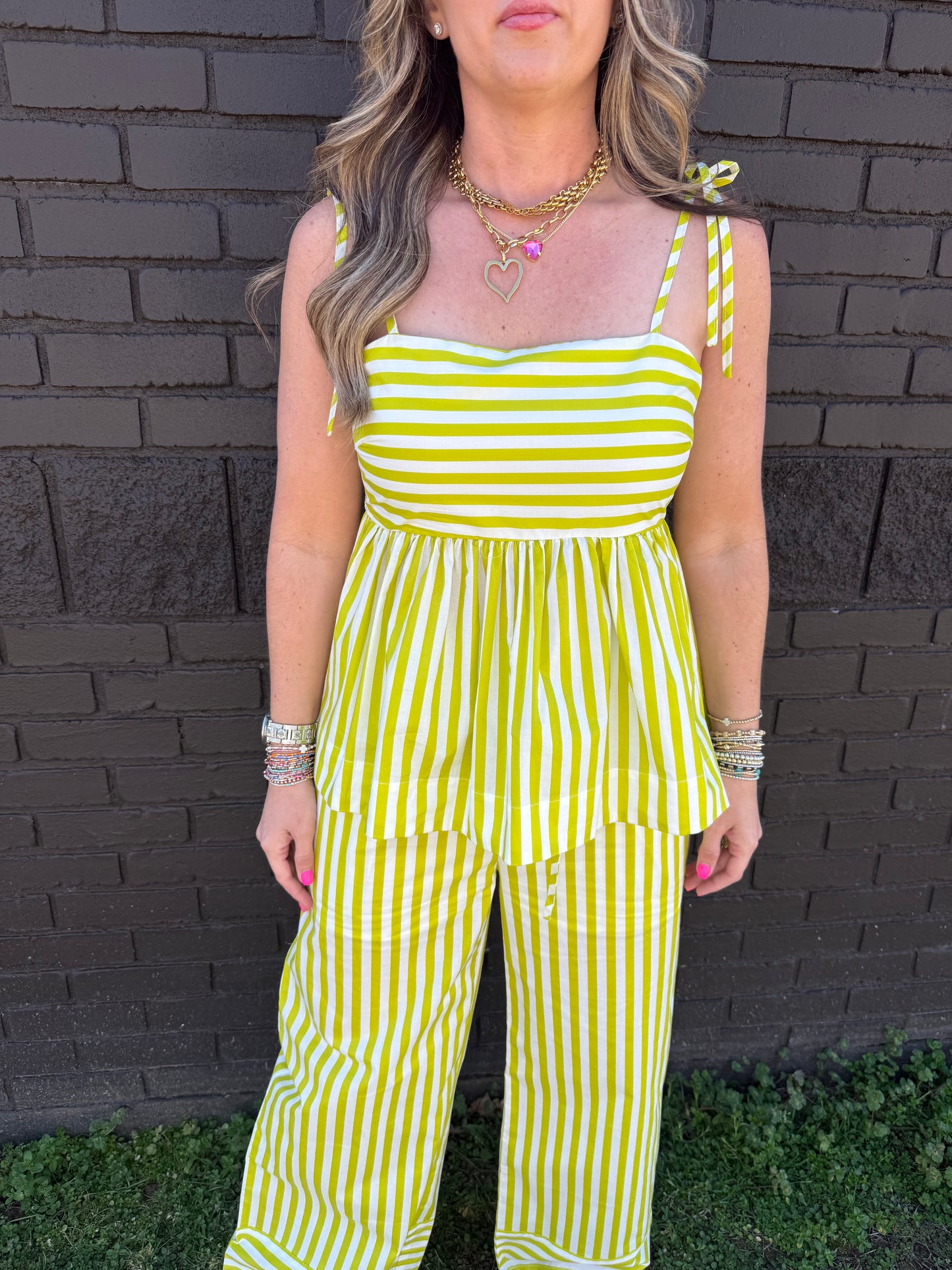 Kiwi Stripe Top