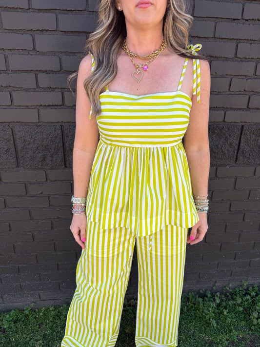Kiwi Stripe Top