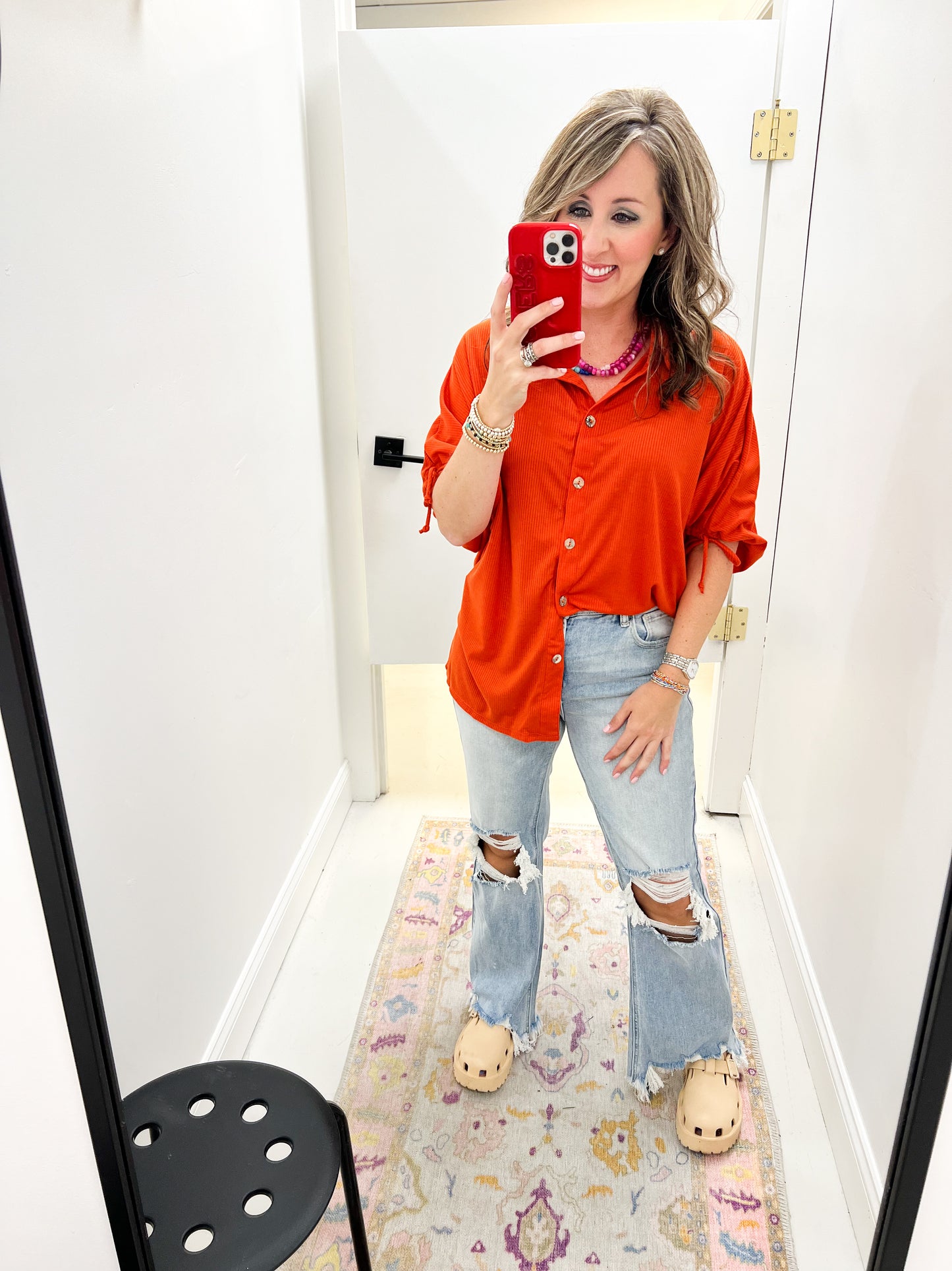 Zoe Top Orange