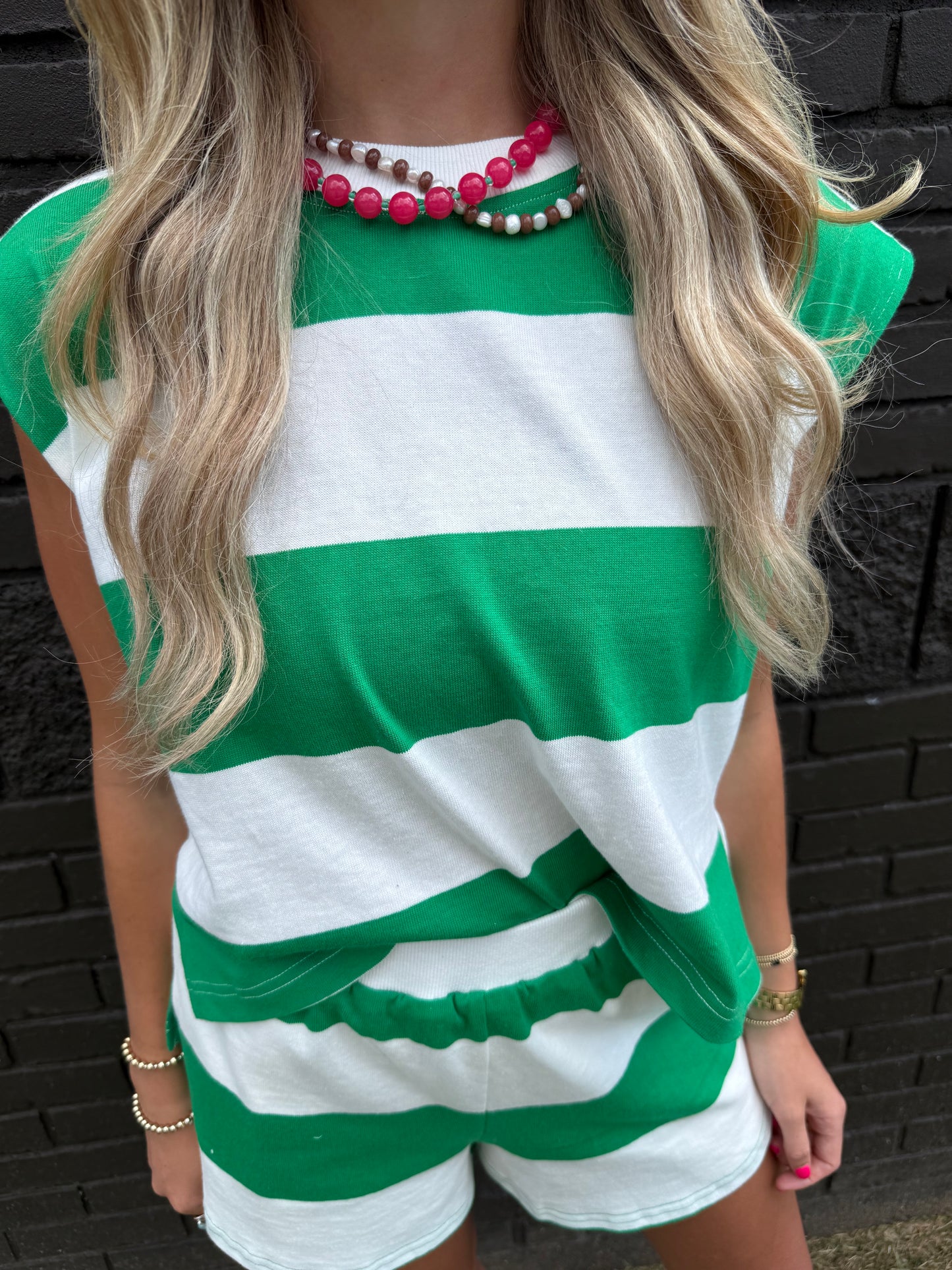 Ellis Green/White Top