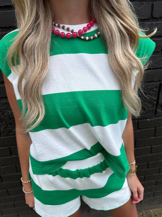 Ellis Green/White Top