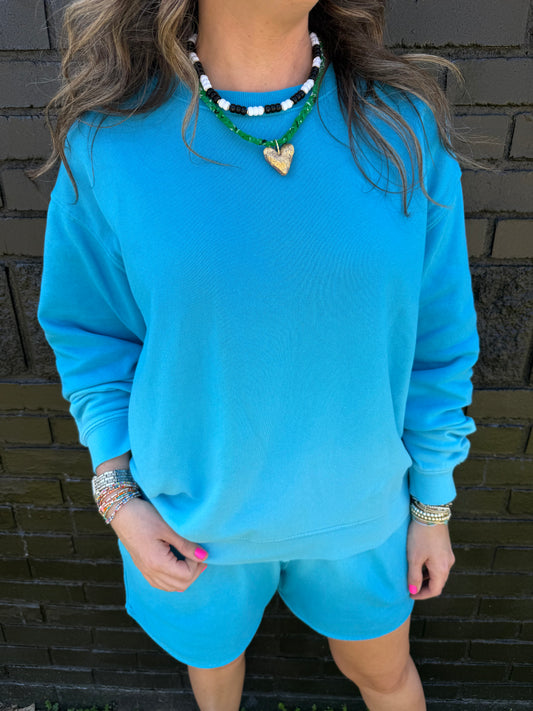 Yara Blue Sweatshirt