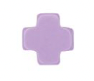 E Girl Signature Cross Small Gold Pattern 2mm Bead Bracelet - Purple