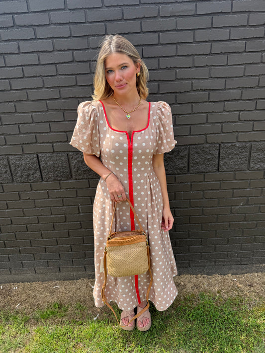 Playa Polka Dot Midi