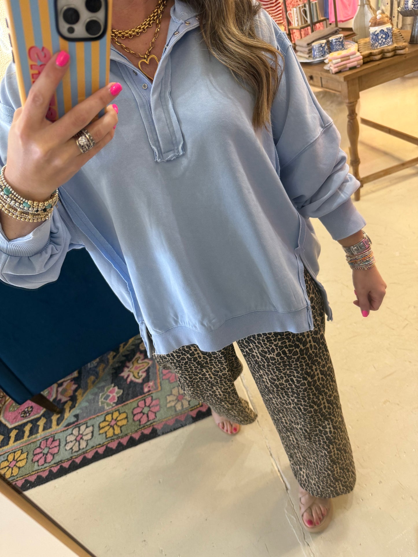 Kaley Blue Top