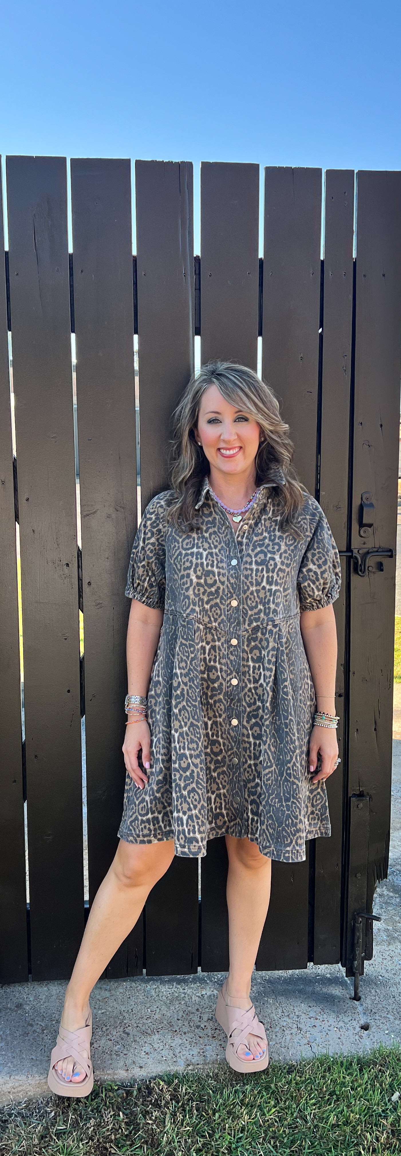 Lilah Leopard Dress