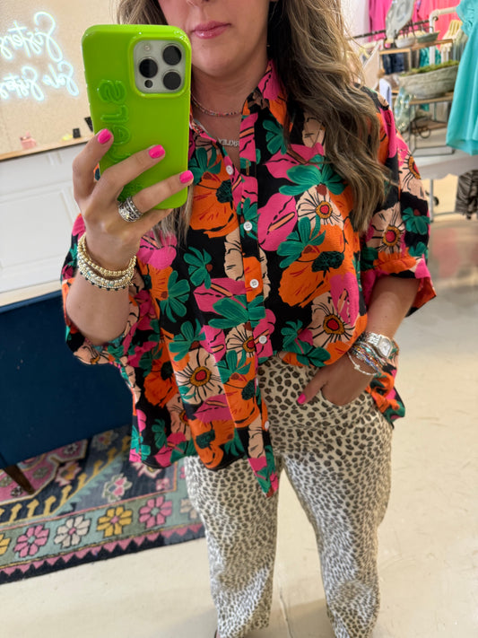Leni Floral Top