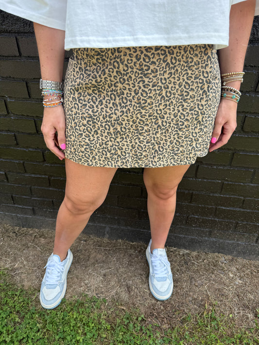 Lincoln Leopard Skort