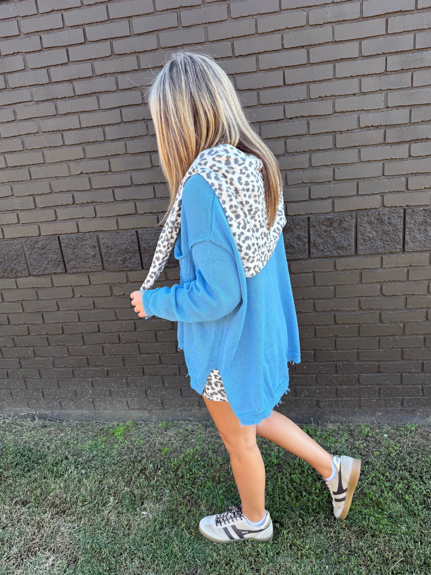 Z Supply Luxe Leopard LS Top