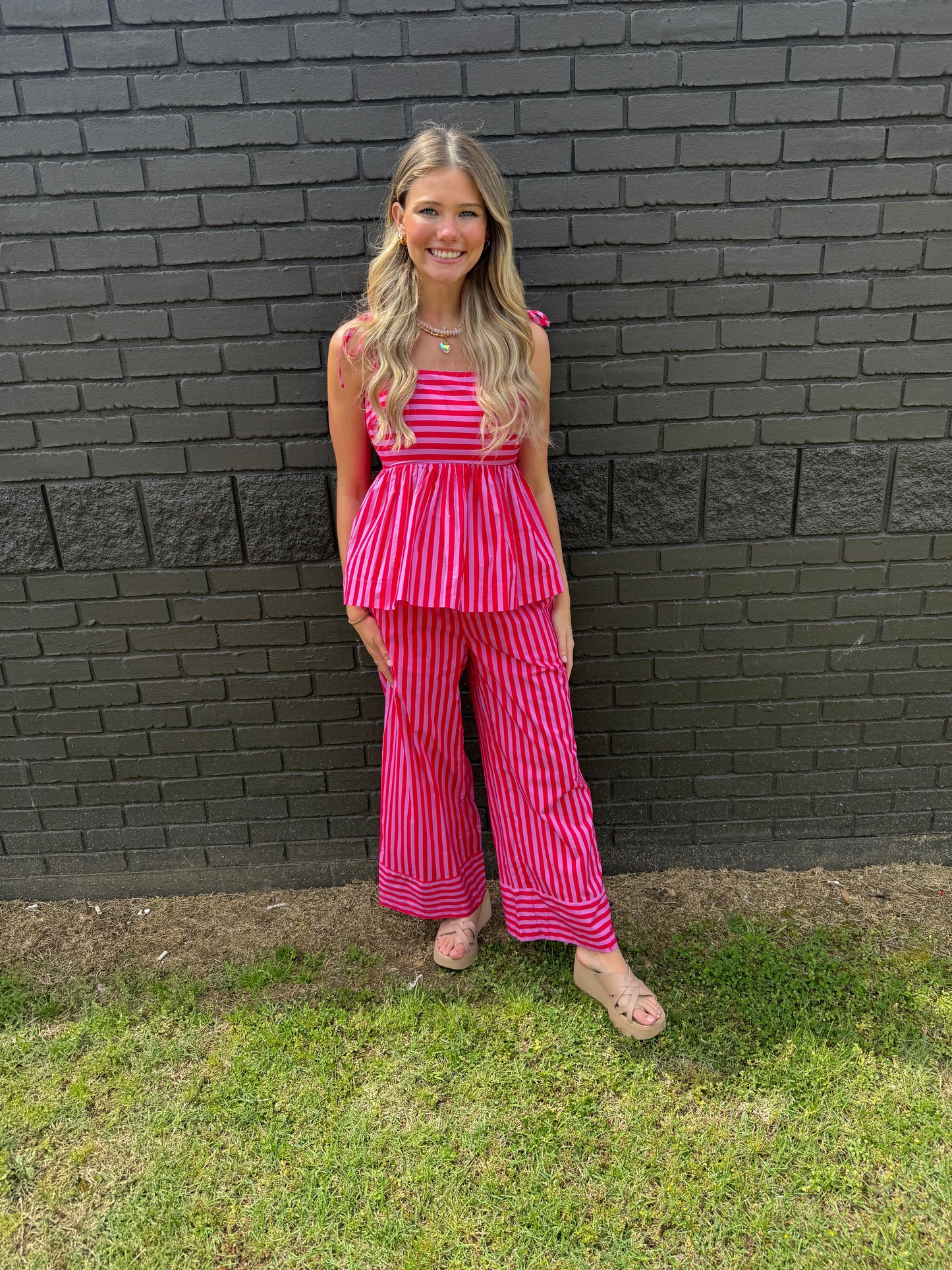 Berry Stripe Top