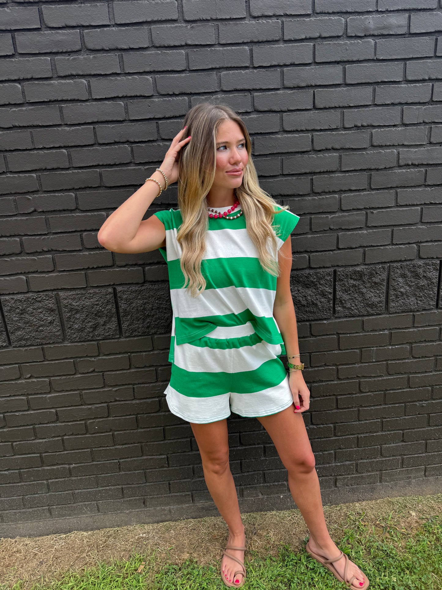 Ellis Green/White Top