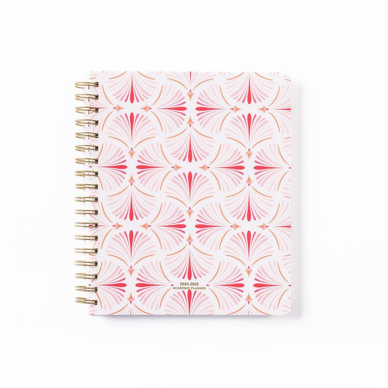 So Darling Spiral Weekly Academic Planner Tied Up Pink