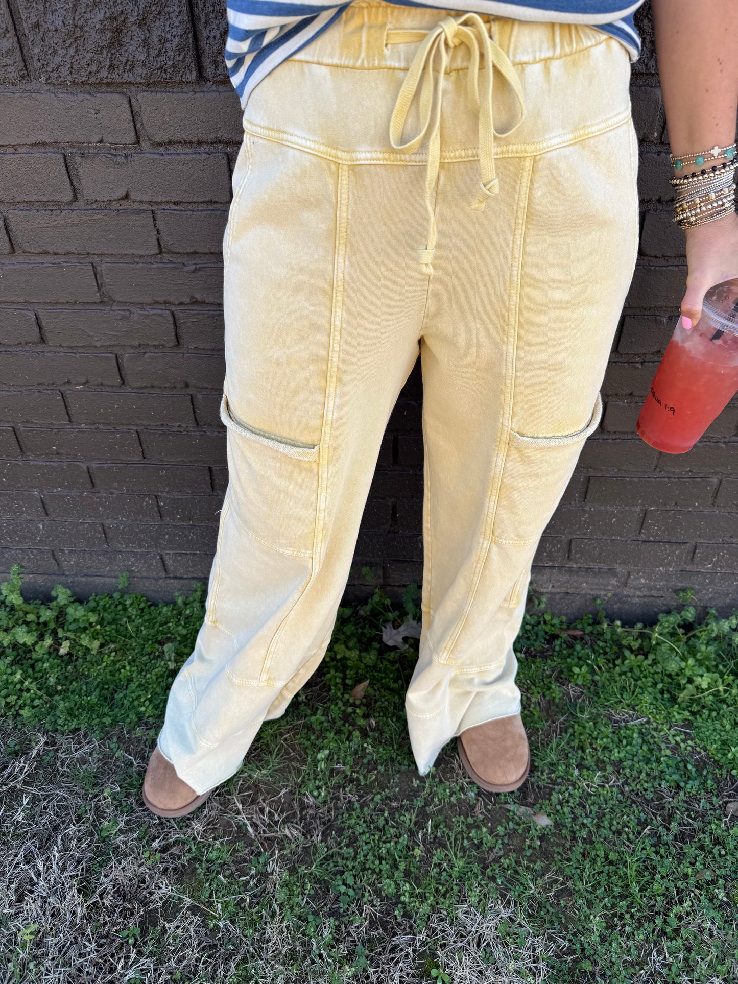 Willow Pocket Wide Leg Mustard