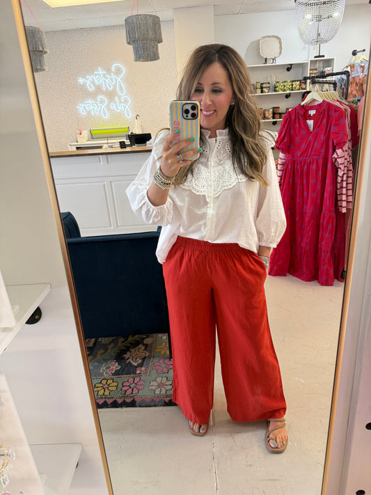 Vayda Voile White Top