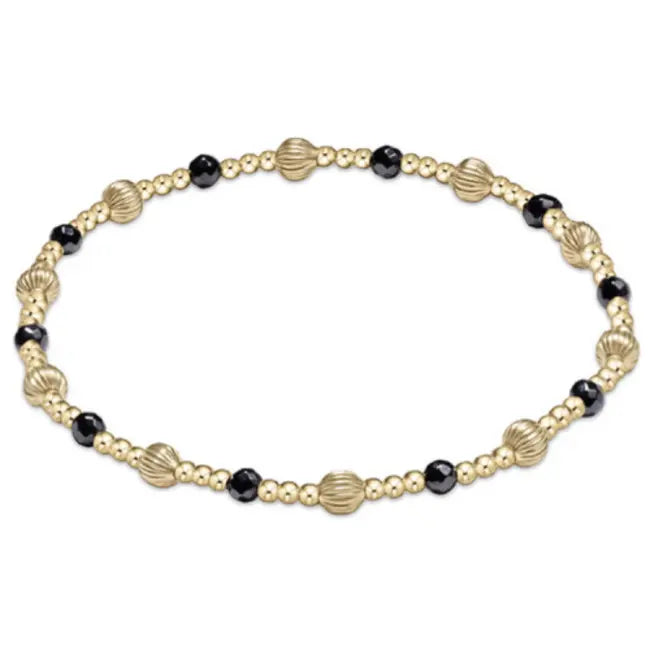 E Newton Dignity Sincerity 4mm Faceted Onyx