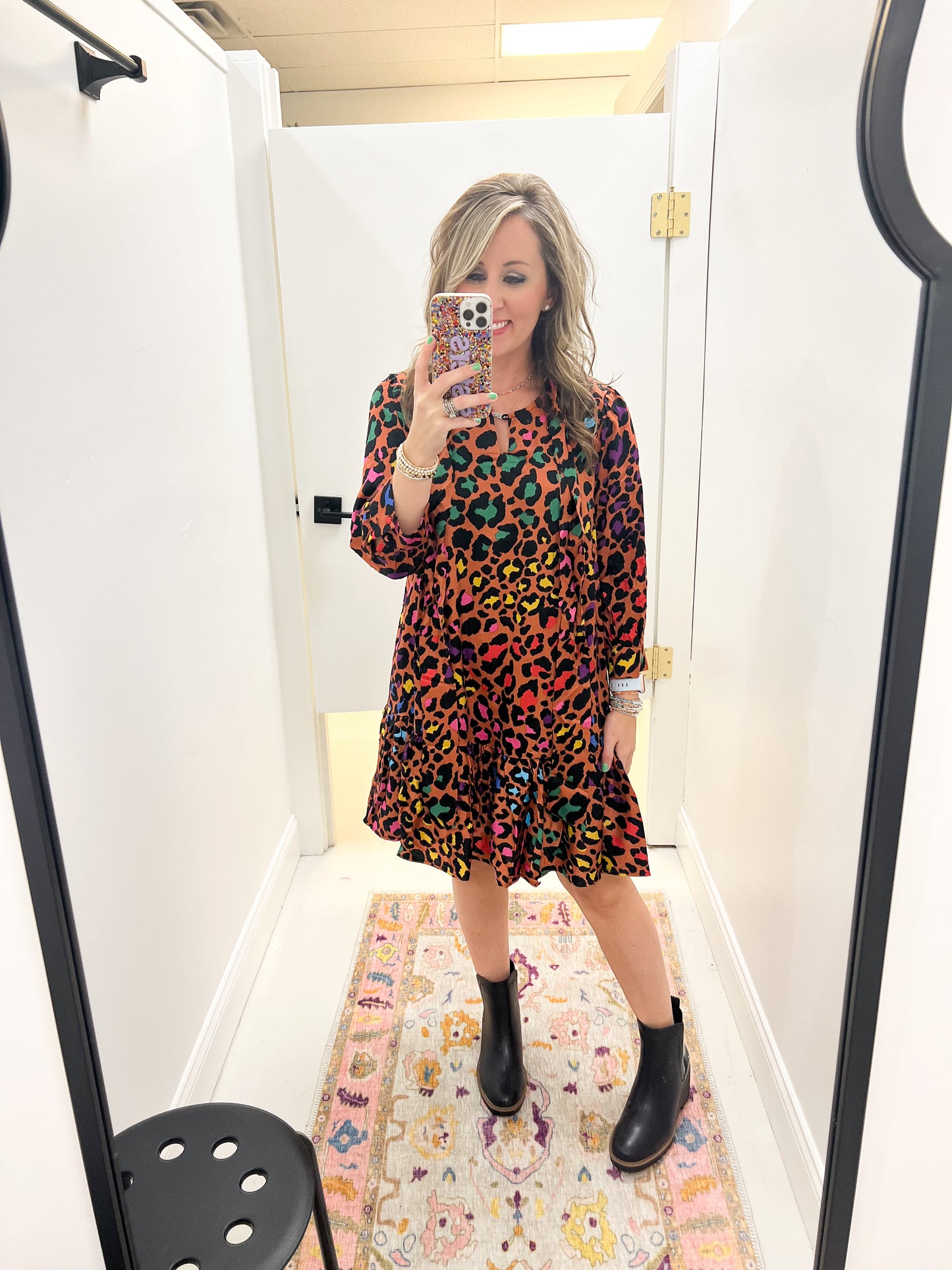 Sassy Multi Leopard Dress